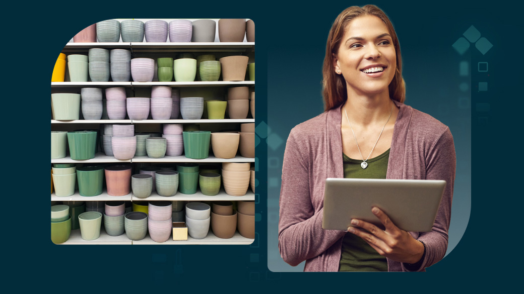 Woman Looking at tablet